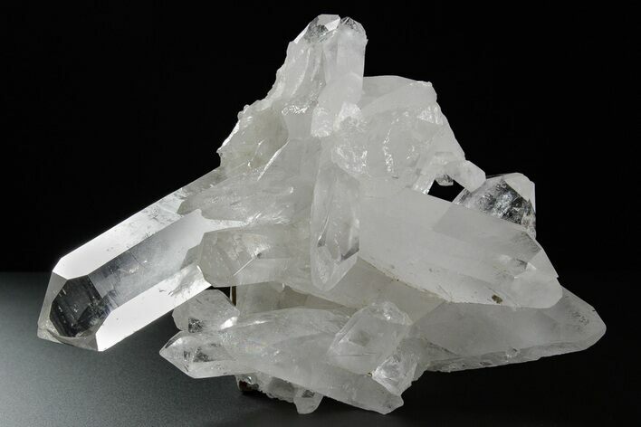 Clear Quartz Crystal Cluster - Brazil #349566